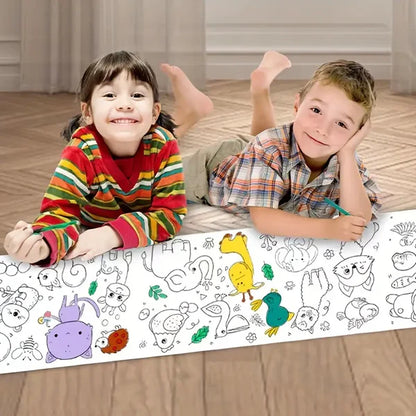 CreativeCanvas Roll™ – Endless 300 cm Doodle Fun for Imaginative Kids | Mummamitra