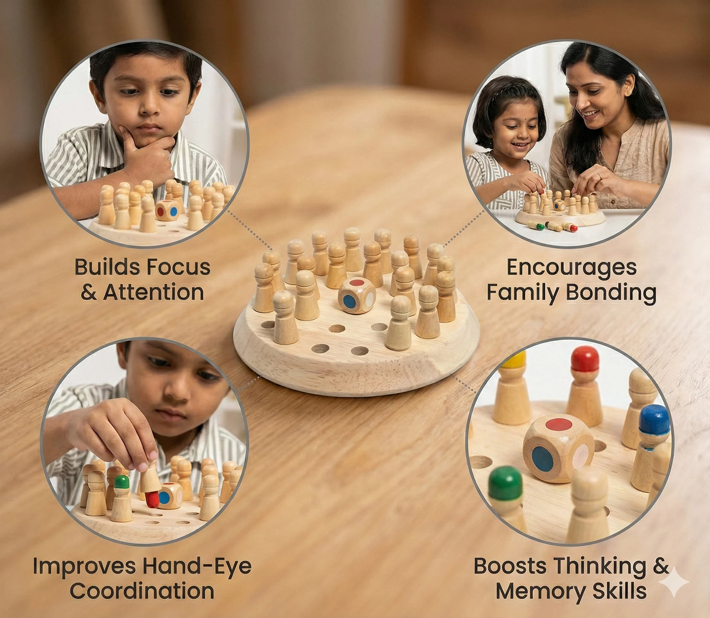 MemoryCircle™  –  Matching Game| Builds Focus & Thinking Skills | Fun Family Play