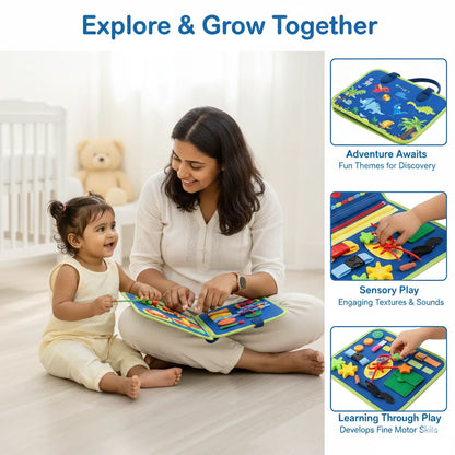 BusyBook™ – 19+ Montessori Activities | Sensory Skill-Building | Toddlers Brain Development