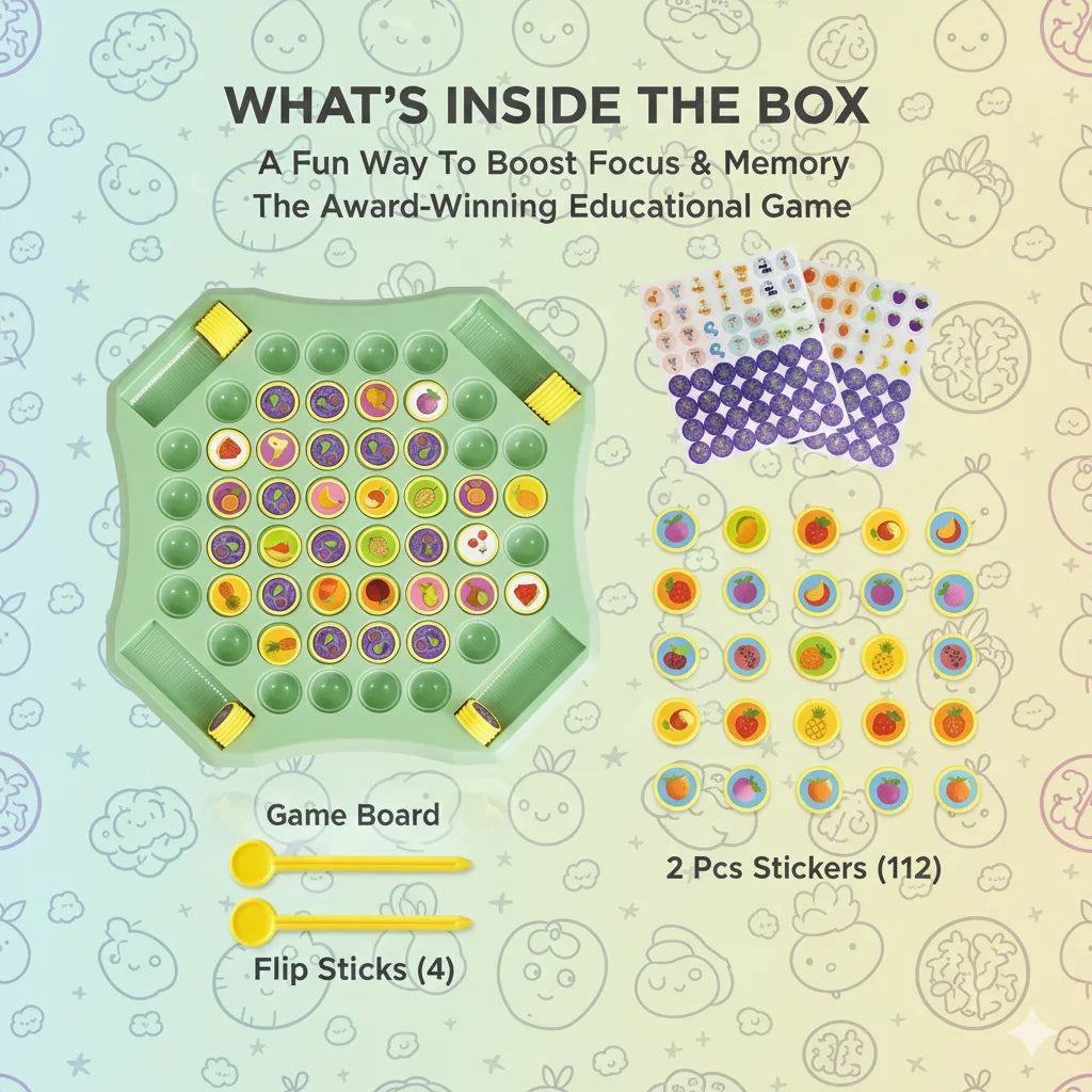 FocusFlip™ - Focus Game | Observation & Control | Slow, Smart Play