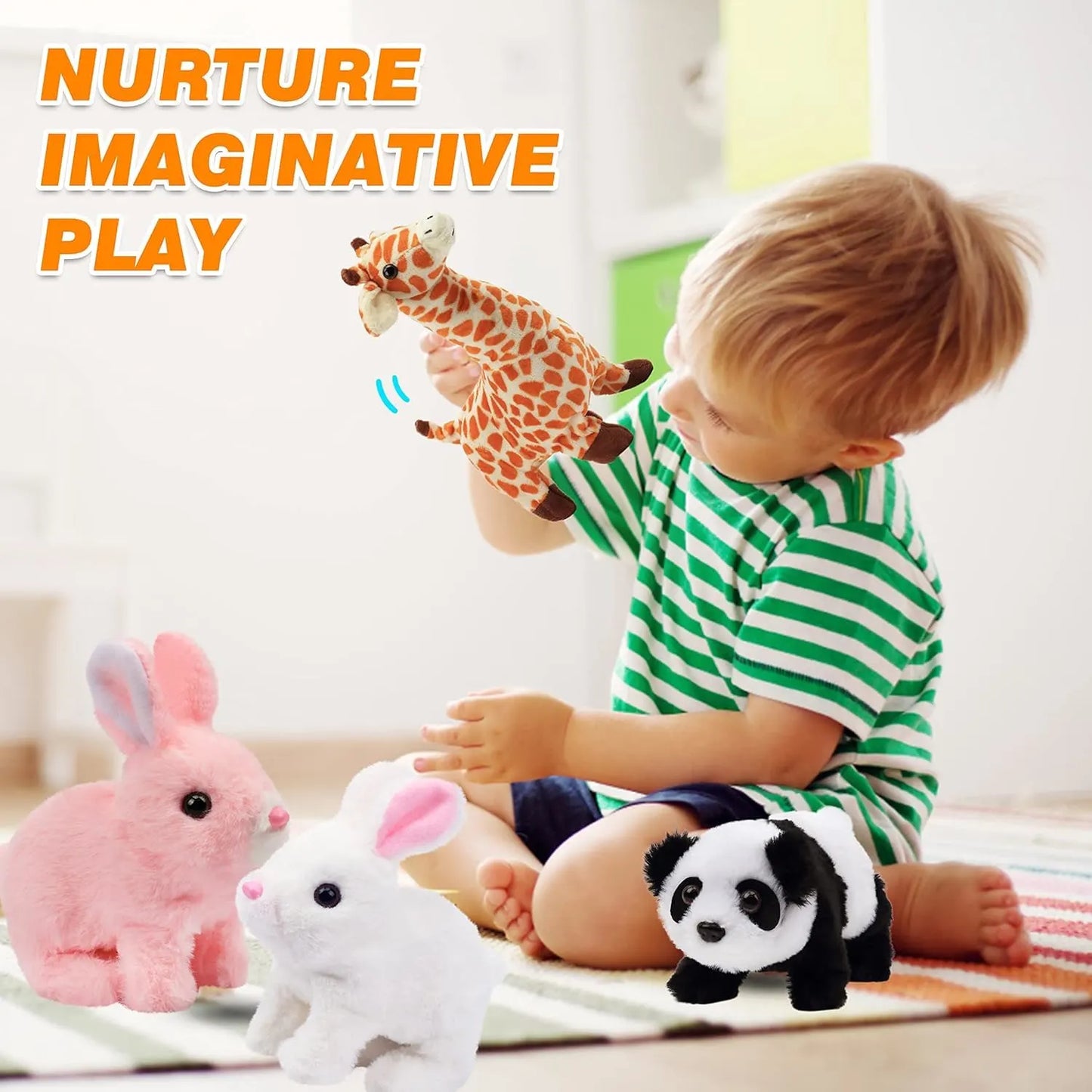 JoyBunny™- Interactive Rabbit | Soft & Hopping | Comfort Meets Playtime