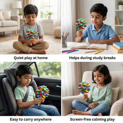 SpinFlower™ – Sensory Spinner Toy |  Easy Rotation | Focused, Relaxing Play