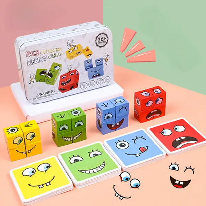 WonderFaces™ Expression Blocks – Interactive Face-Changing Puzzle for Kids