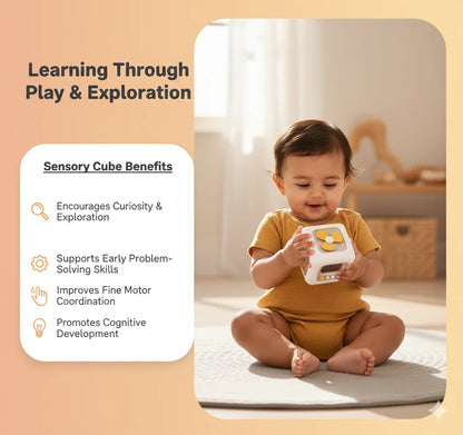 BabyCube™ – Montessori Skills Cube | Everyday Actions in Play Form | Boosts Brain Development