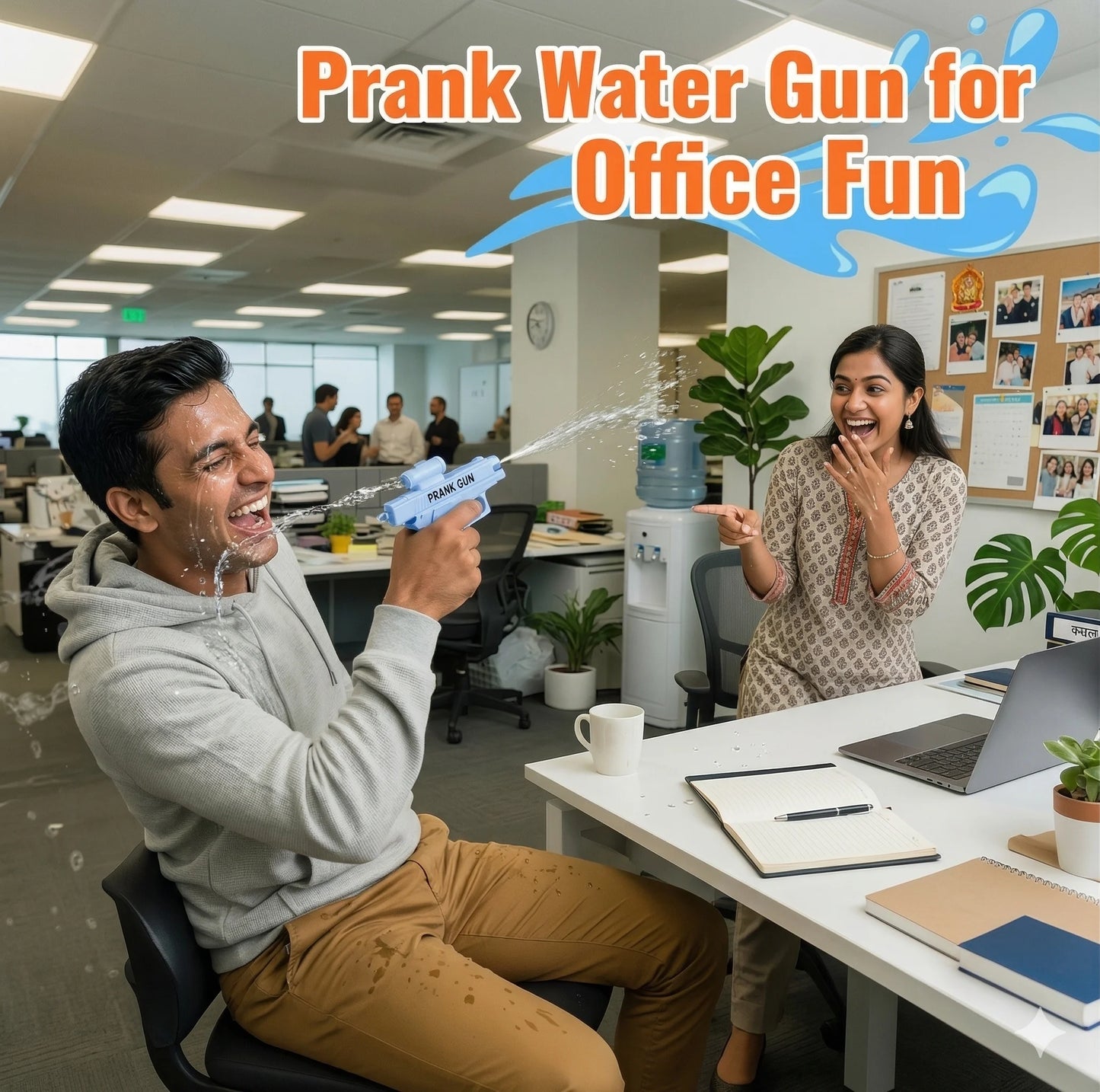 PrankGun™ – Long Range Water Gun | High Pressure Spray | Outdoor Play & Group Fun