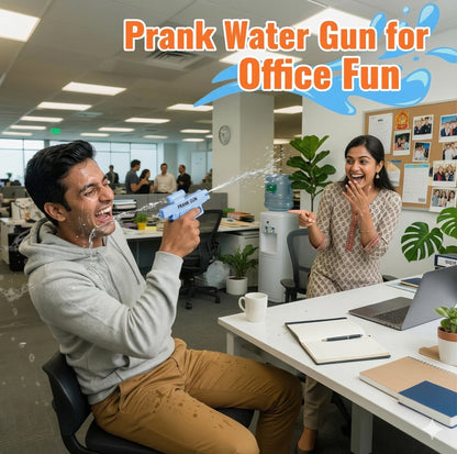 PrankGun™ – Long Range Water Gun | High Pressure Spray | Outdoor Play & Group Fun