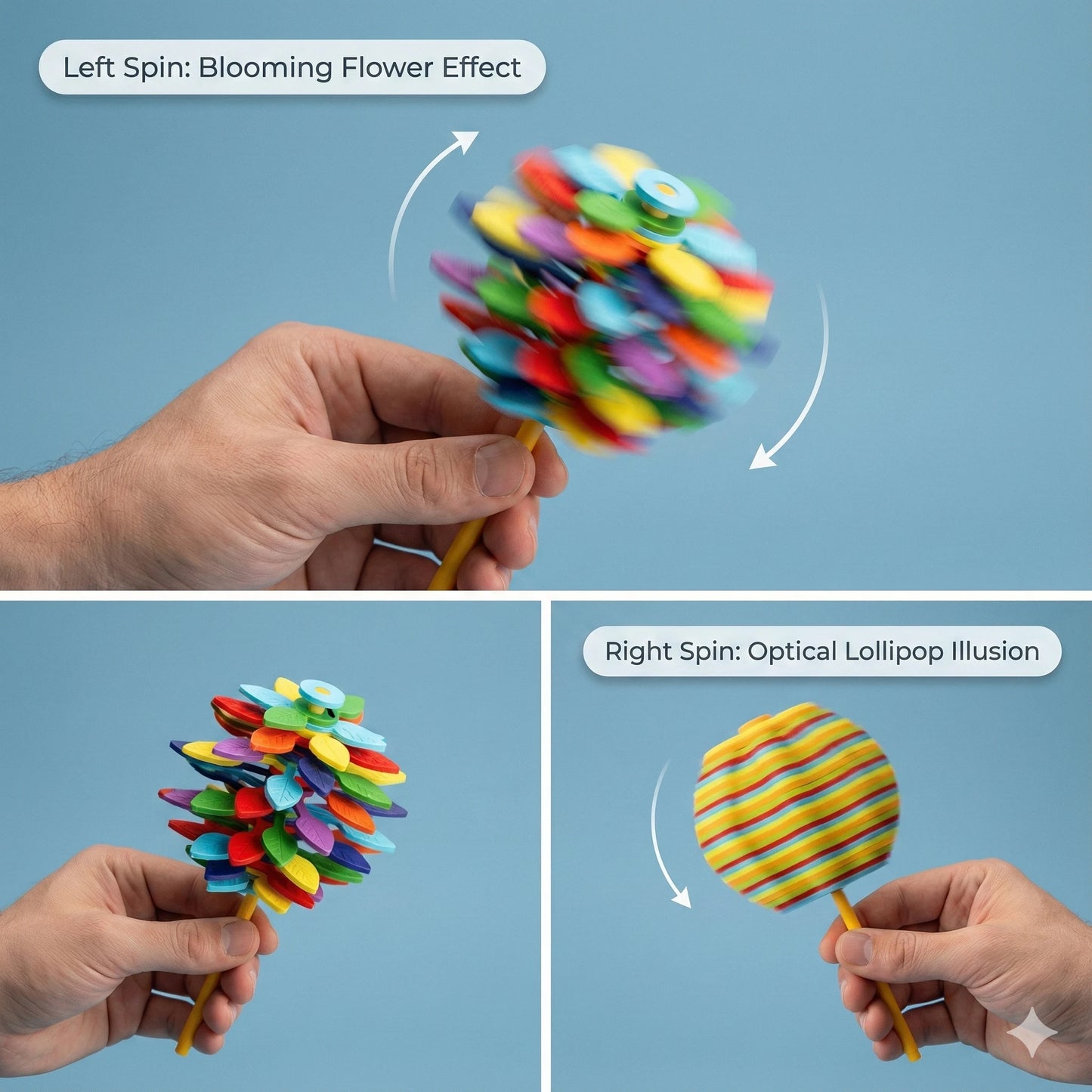 SpinFlower™ – Sensory Spinner Toy |  Easy Rotation | Focused, Relaxing Play