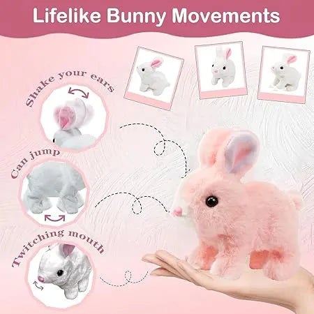 JoyBunny™- Interactive Rabbit | Soft & Hopping | Comfort Meets Playtime