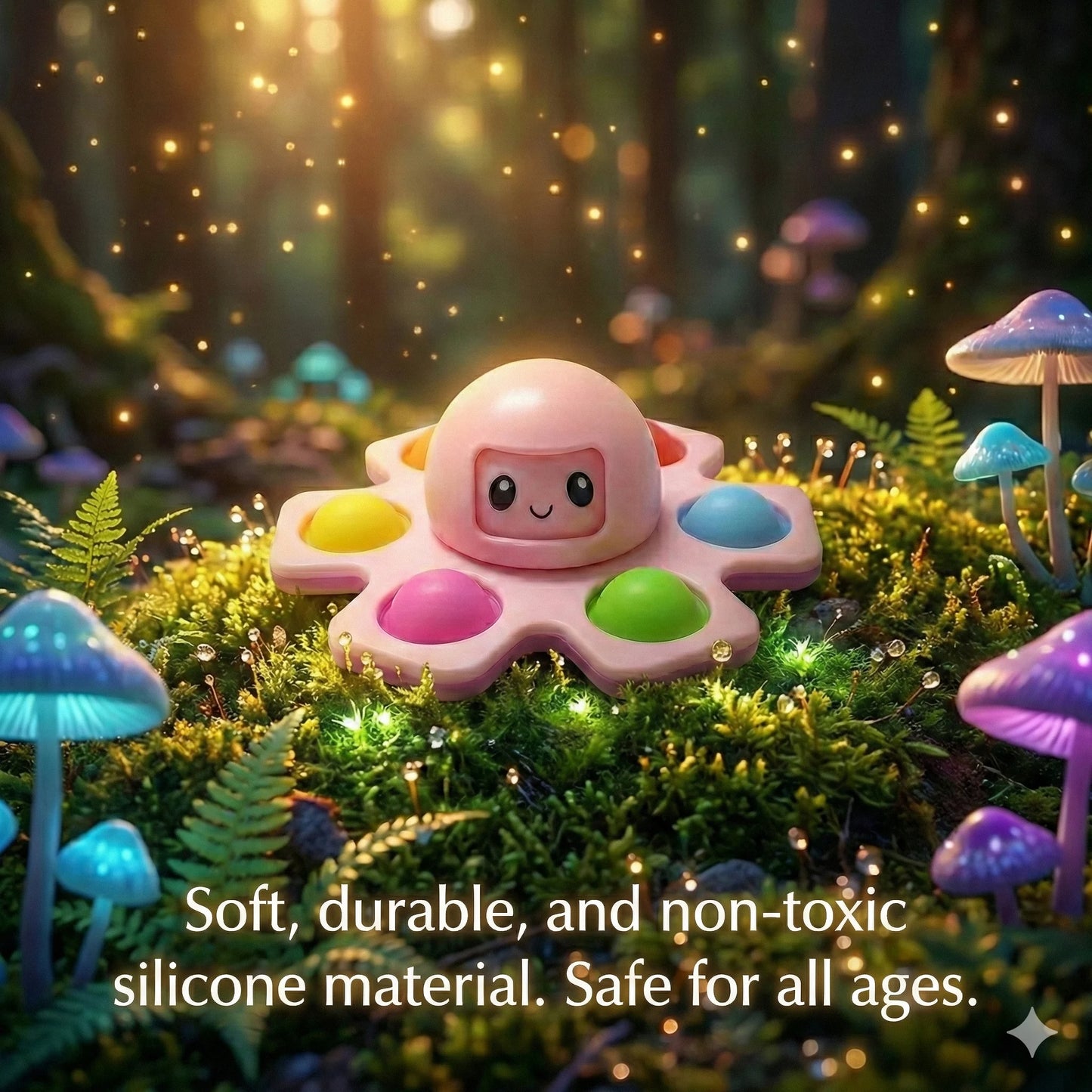 OctoSpin™ – Sensory Fidget Spinner | Smooth Spinning Tentacles | Focus & Calm Play