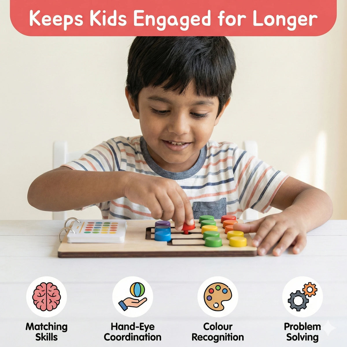 ColourCoder™ – Montessori Matching Toy | Visual Sorting Play | Builds ...