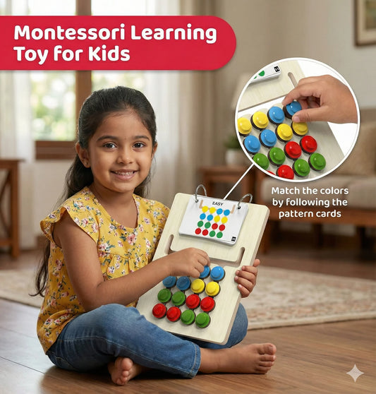 ColourCoder™ – Montessori Matching Toy | Visual Sorting Play | Builds Thinking Skills