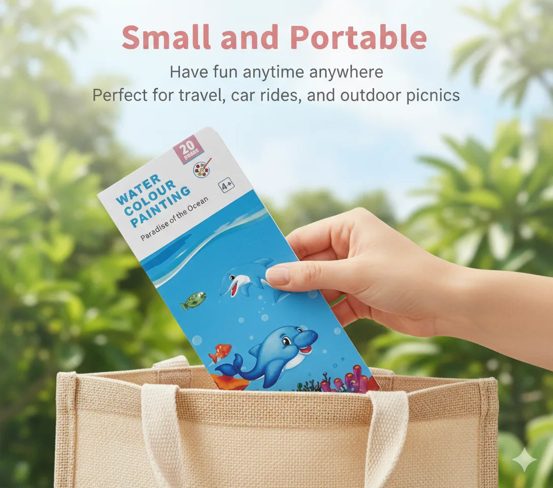 SketchFill™ – Painting Book for Kids| Reusable Pages | Stress-Free Art Time