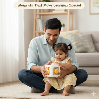BabyCube™ – Montessori Skills Cube | Everyday Actions in Play Form | Boosts Brain Development