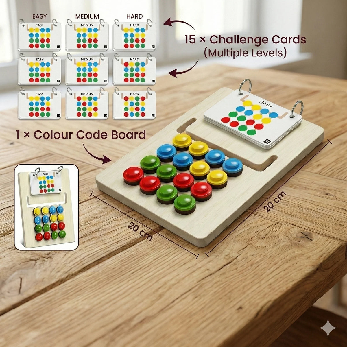 ColourCoder™ – Montessori Matching Toy | Visual Sorting Play | Builds ...